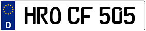 Trailer License Plate